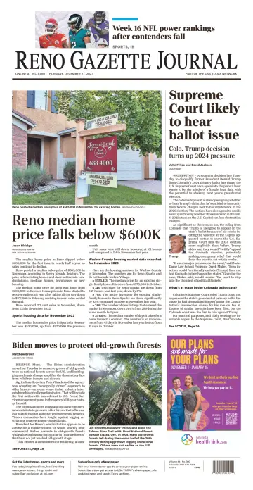 Reno Gazette Journal - 21 Dec 2023