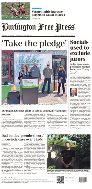Burlington Free Press - 19 Apr 2024