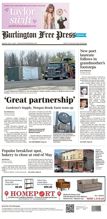 Burlington Free Press - 05 mai 2024