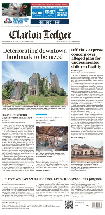 Clarion Ledger - 30 May 2024