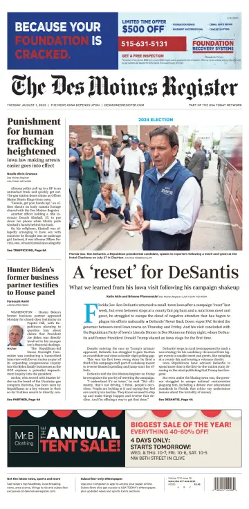 The Des Moines Register - 1 Aug 2023