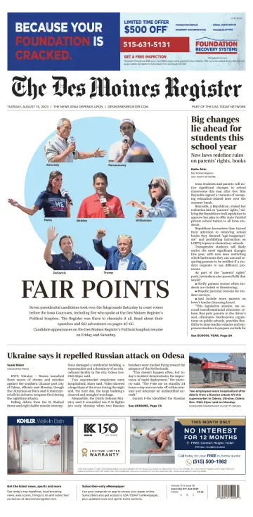 The Des Moines Register - 15 Aug 2023