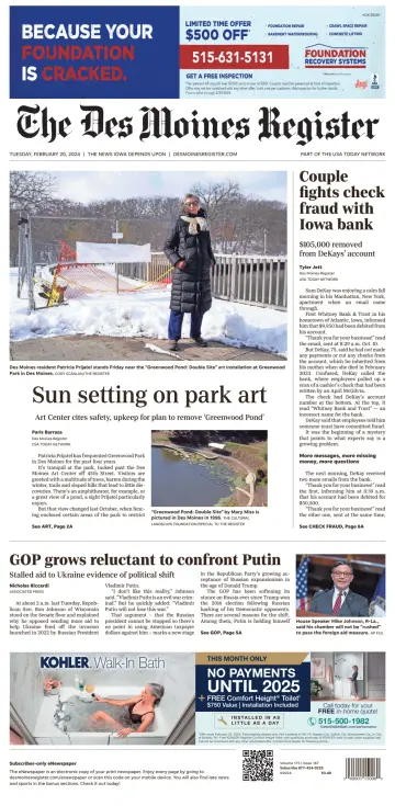 The Des Moines Register - 20 Feb 2024