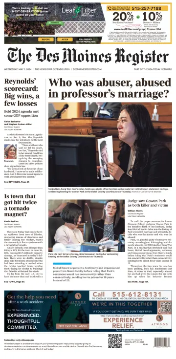 The Des Moines Register - 01 mayo 2024