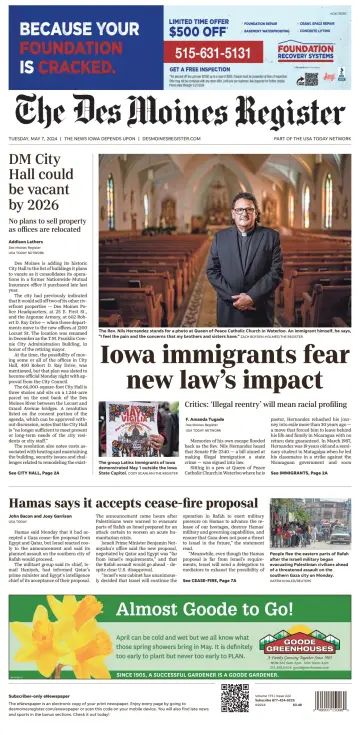 The Des Moines Register - 7 May 2024