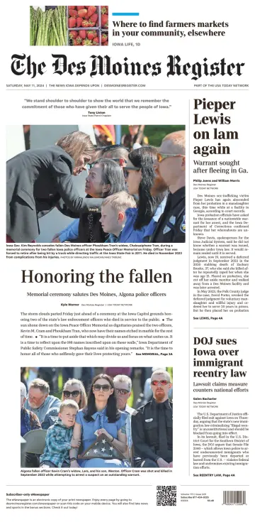 The Des Moines Register - 11 mayo 2024