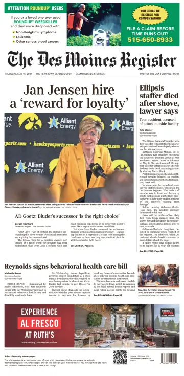 The Des Moines Register - 16 May 2024