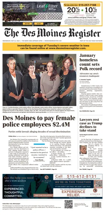 The Des Moines Register - 22 май 2024