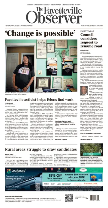 The Fayetteville Observer - 1 Apr 2024
