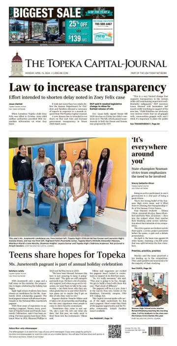The Topeka Capital-Journal - 15 Apr 2024