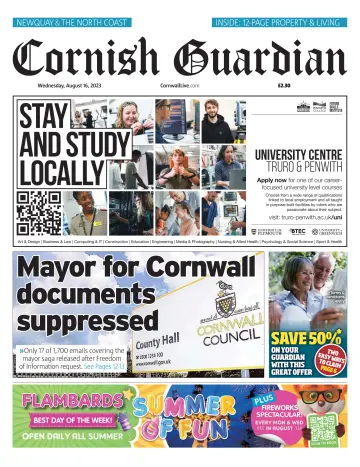 Cornish Guardian (Newquay & the North Coast) - 16 Aug 2023