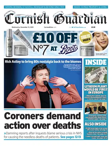 Cornish Guardian (Newquay & the North Coast) - 13 dez. 2023