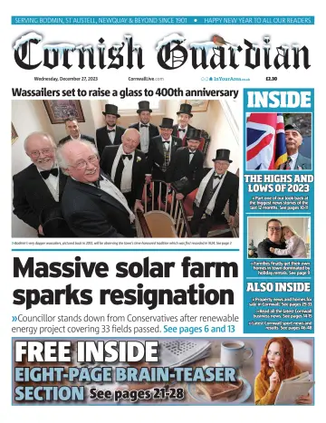 Cornish Guardian (Newquay & the North Coast) - 27 dez. 2023