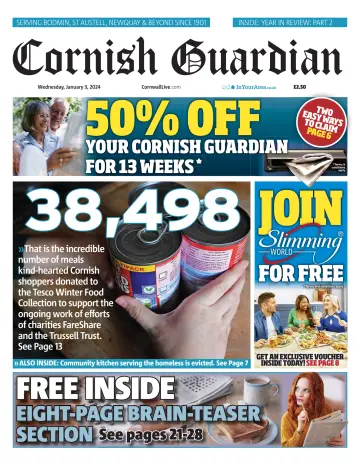 Cornish Guardian (Newquay & the North Coast) - 03 janv. 2024