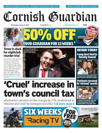 Cornish Guardian (Newquay & the North Coast) - 31 jan. 2024