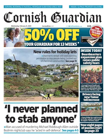 Cornish Guardian (Newquay & the North Coast) - 21 fev. 2024
