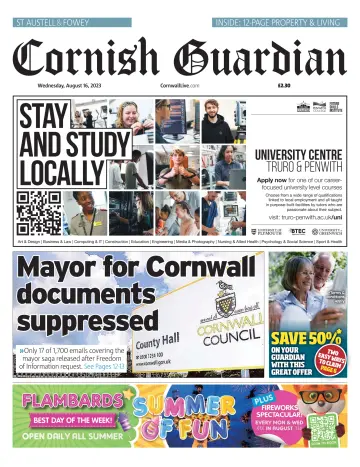 Cornish Guardian (St. Austell & Fowey) - 16 8月 2023