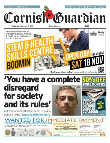 Cornish Guardian (St. Austell & Fowey) - 15 11月 2023