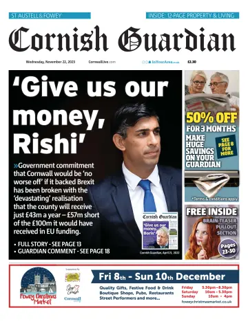 Cornish Guardian (St. Austell & Fowey) - 22 11月 2023