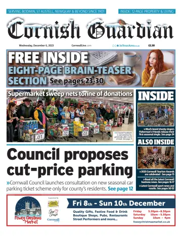Cornish Guardian (St. Austell & Fowey) - 06 12月 2023