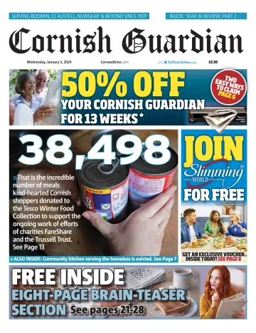 Cornish Guardian (St. Austell & Fowey) - 03 1月 2024