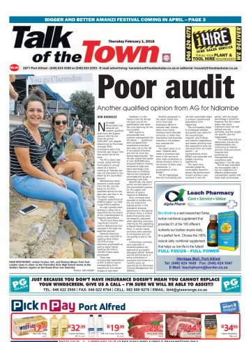 Talk of the Town - 1 Feb 2018