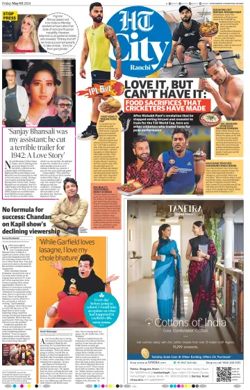 Hindustan Times (Ranchi) - Live - 3 Bealtaine 2024