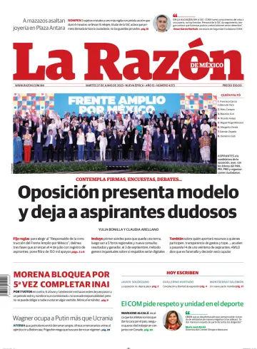 La Razón de México - 27 Jun 2023