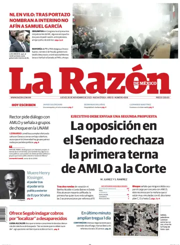 La Razón de México - 30 Nov 2023