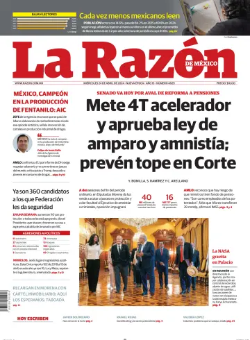 La Razón de México - 24 4월 2024