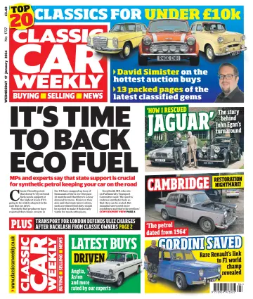 Classic Car Weekly (UK) - 17 Ion 2024