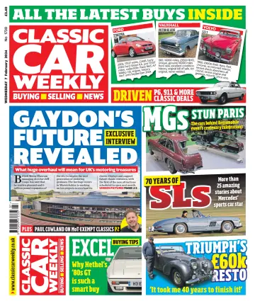 Classic Car Weekly (UK) - 7 Chwef 2024
