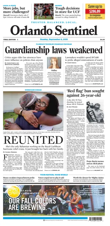 Orlando Sentinel (Sunday) - 8 Sep 2019
