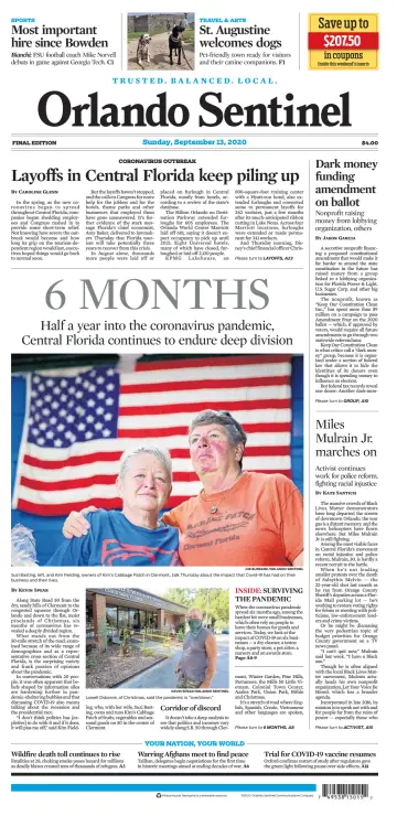 Orlando Sentinel (Sunday) - 13 Sep 2020