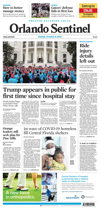 Orlando Sentinel (Sunday) - 11 Oct 2020