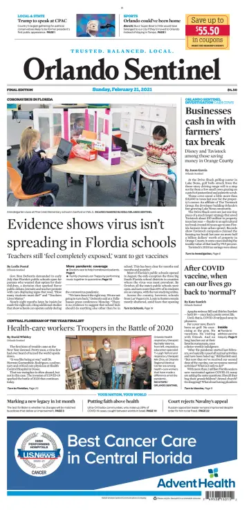 Orlando Sentinel (Sunday) - 21 Feb 2021