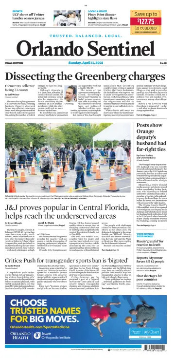Orlando Sentinel (Sunday) - 11 Apr 2021