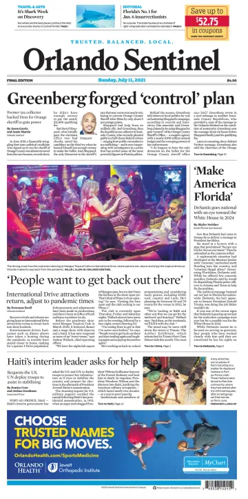Orlando Sentinel (Sunday) - 11 Jul 2021