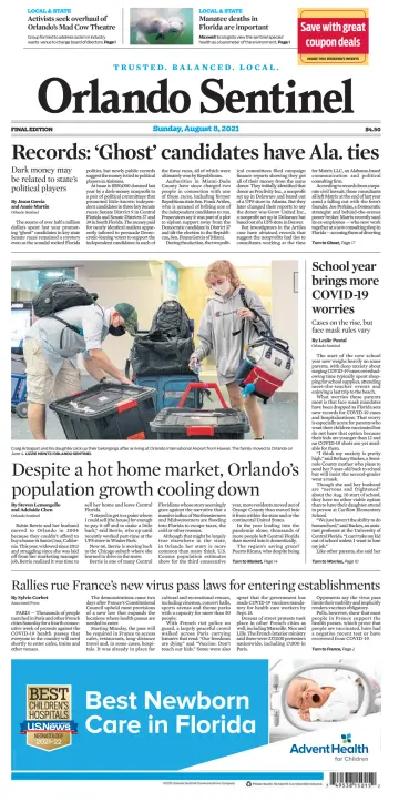 Orlando Sentinel (Sunday) - 8 Aug 2021