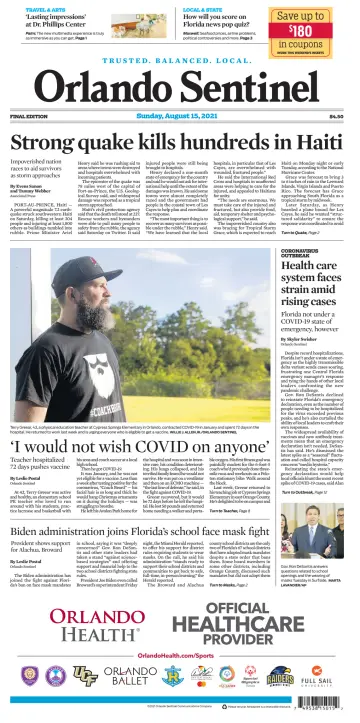 Orlando Sentinel (Sunday) - 15 Aug 2021