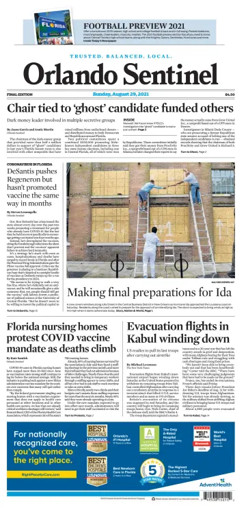 Orlando Sentinel (Sunday) - 29 Aug 2021