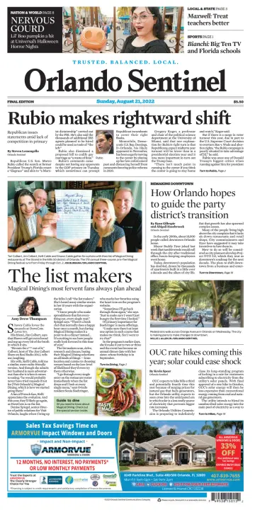 Orlando Sentinel (Sunday) - 21 Aug 2022