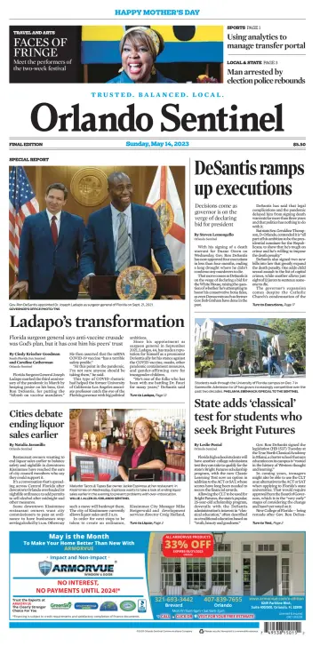 Orlando Sentinel (Sunday) - 14 May 2023