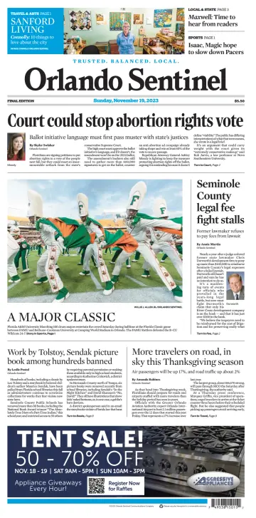 Orlando Sentinel (Sunday) - 19 Nov 2023