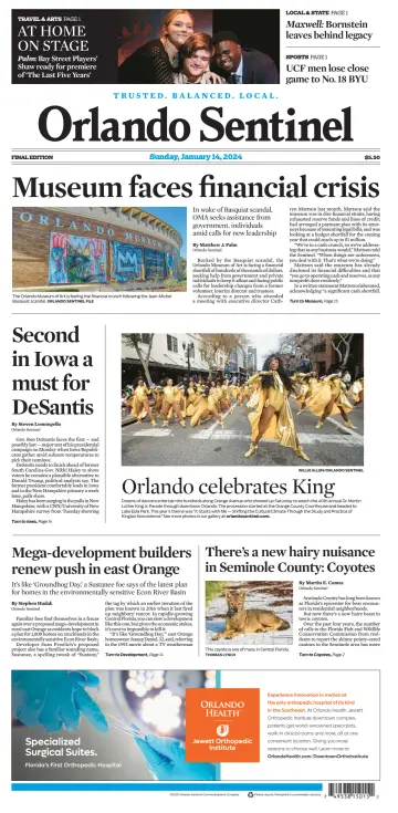 Orlando Sentinel (Sunday) - 14 1月 2024