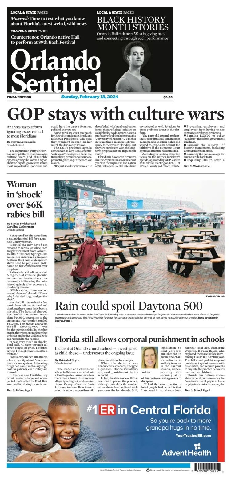 Orlando Sentinel (Sunday)