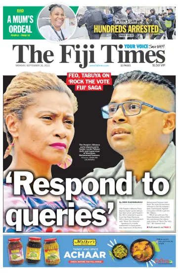 The Fiji Times - 26 Eyl 2022