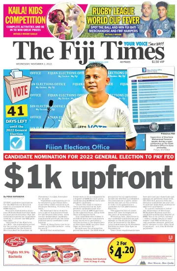 The Fiji Times - 02 ноя. 2022
