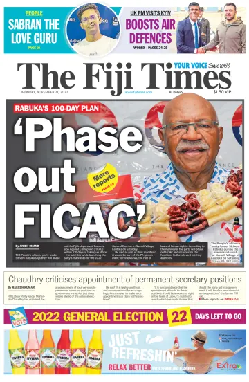 The Fiji Times - 21 Kas 2022