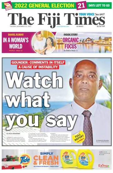 The Fiji Times - 22 Kas 2022